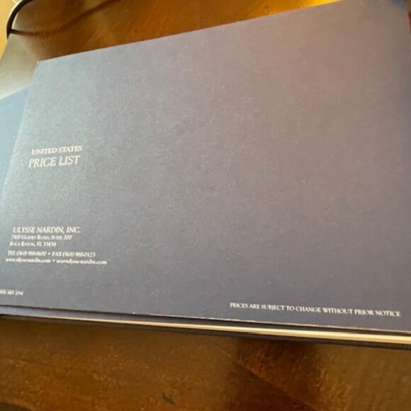 Tudor & Ulysse Nardin Designer Luxury  Watch Catalogs - Picture 6 of 8